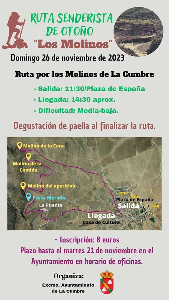 Ruta senderista de otoño 'Los Molinos' (2023) - La Cumbre (Cáceres)