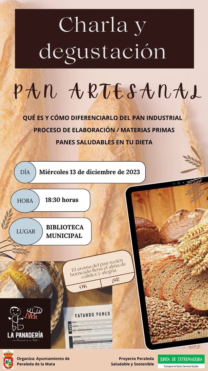 Charla y degustación de pan artesanal (2023) - Peraleda de la Mata (Cáceres)