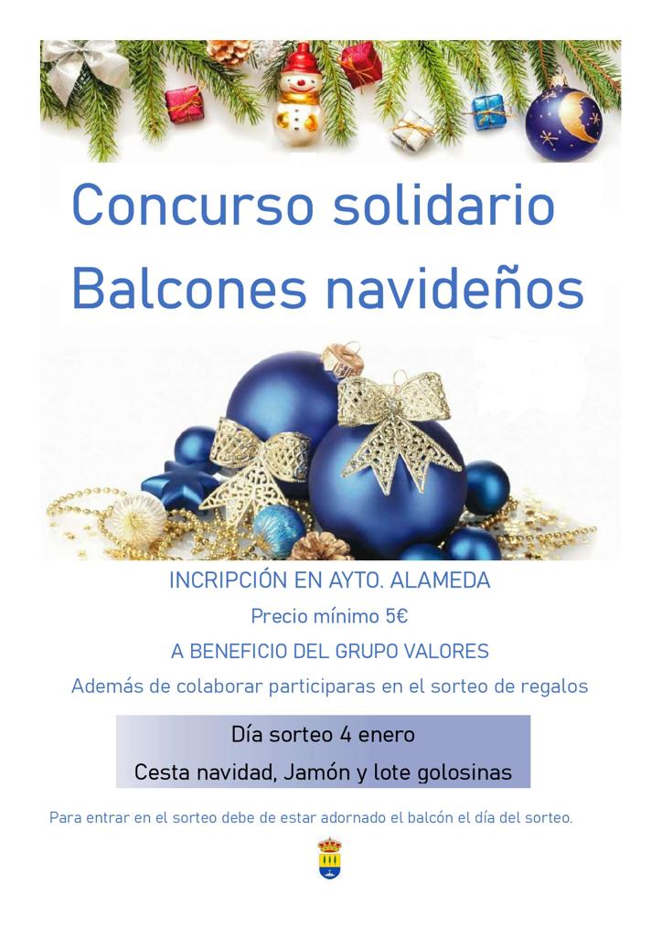 Concurso solidario de balcones navideños (2024) - Alameda (Málaga)