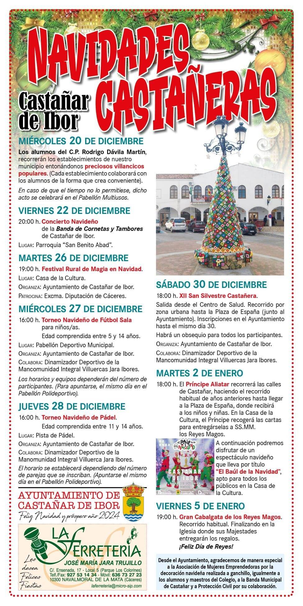 Programa de Navidad (2023) - Castañar de Ibor (Cáceres)