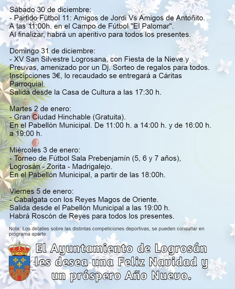 Programa de Navidad (2023) - Logrosán (Cáceres) 4
