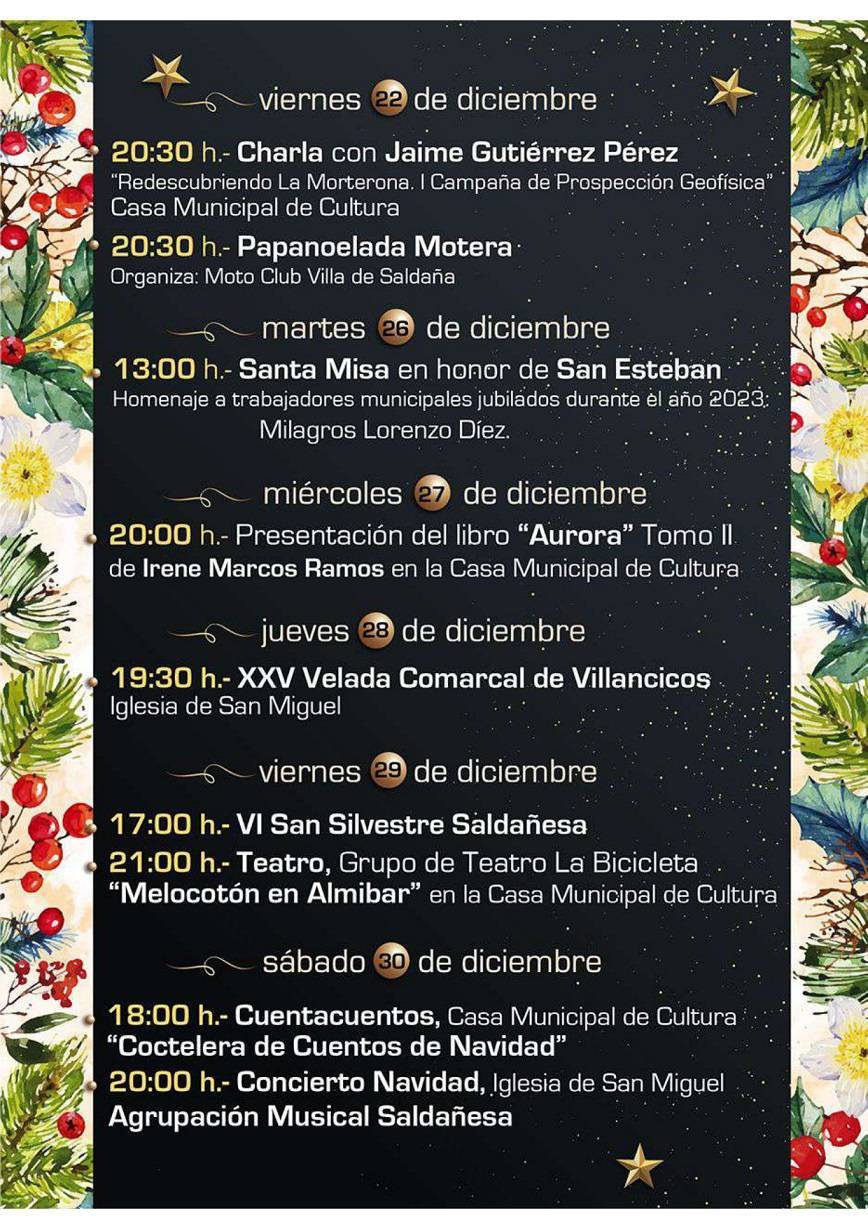Programa de Navidad (2023) - Saldaña (Palencia) 3