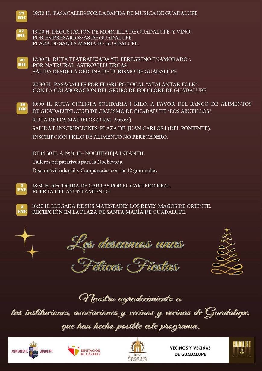 Programa iluminación navideña (2023) - Guadalupe (Cáceres) 3