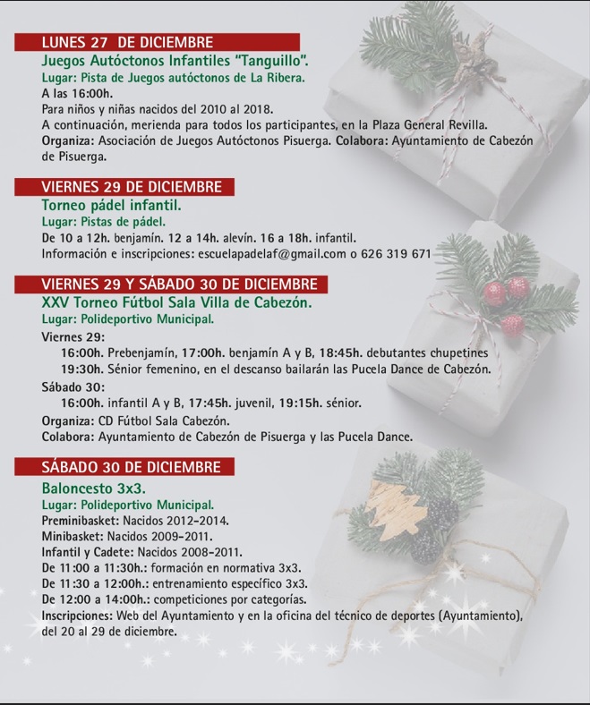 Programación de Navidad (2023-2024) - Cabezón de Pisuerga (Valladolid) 4