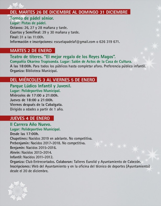 Programación de Navidad (2023-2024) - Cabezón de Pisuerga (Valladolid) 5