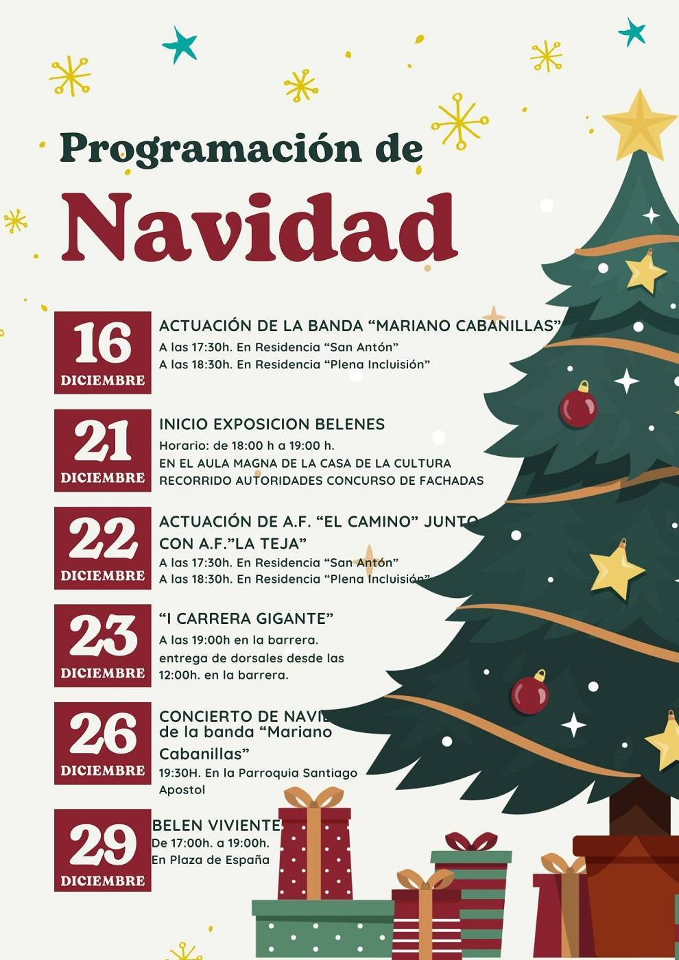 Programación de Navidad (2023) - Puebla de Alcocer (Badajoz) 1