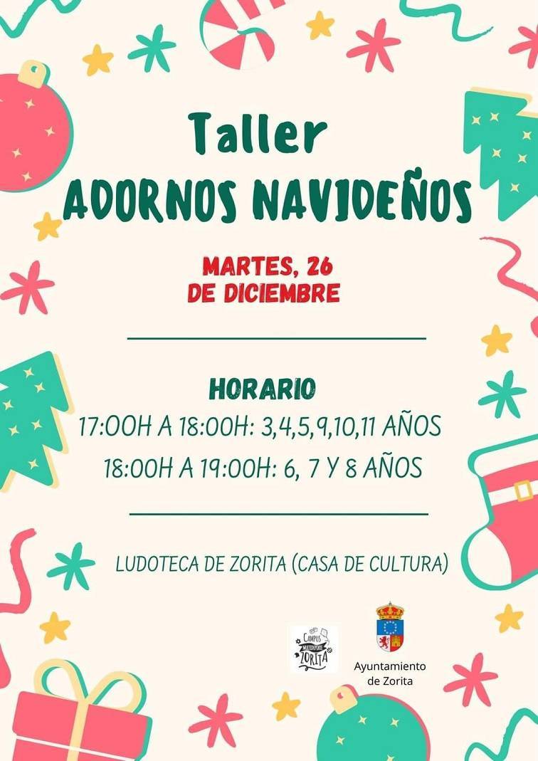 Taller de adornos navideños infantil (2023) - Zorita (Cáceres)