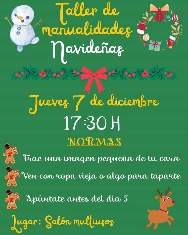 Taller de manualidades navideñas (2023) - Carrascalejo (Cáceres)