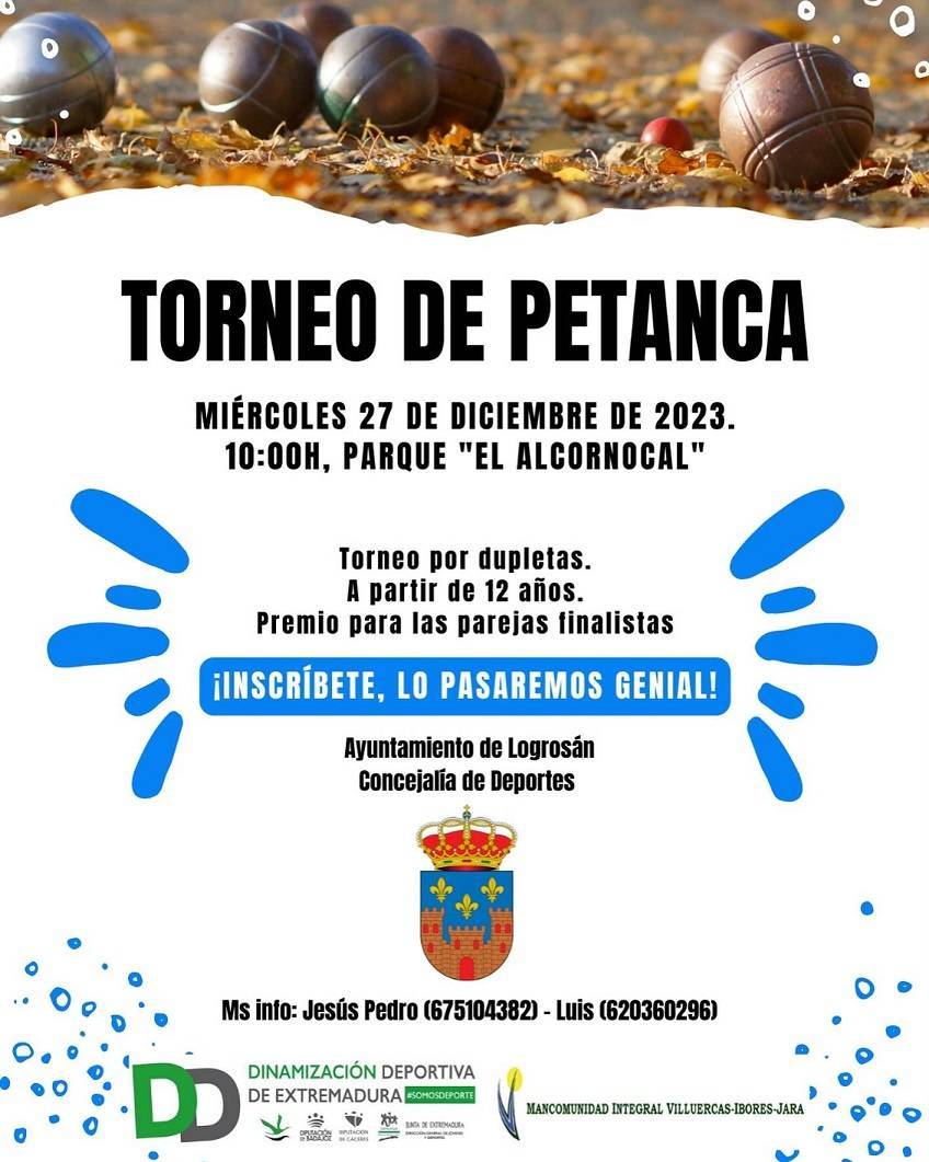 Torneo de petanca (diciembre 2023) - Logrosán (Cáceres)