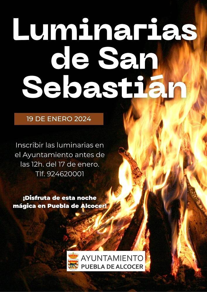 Luminarias de San Sebastián (2024) - Puebla de Alcocer (Badajoz)