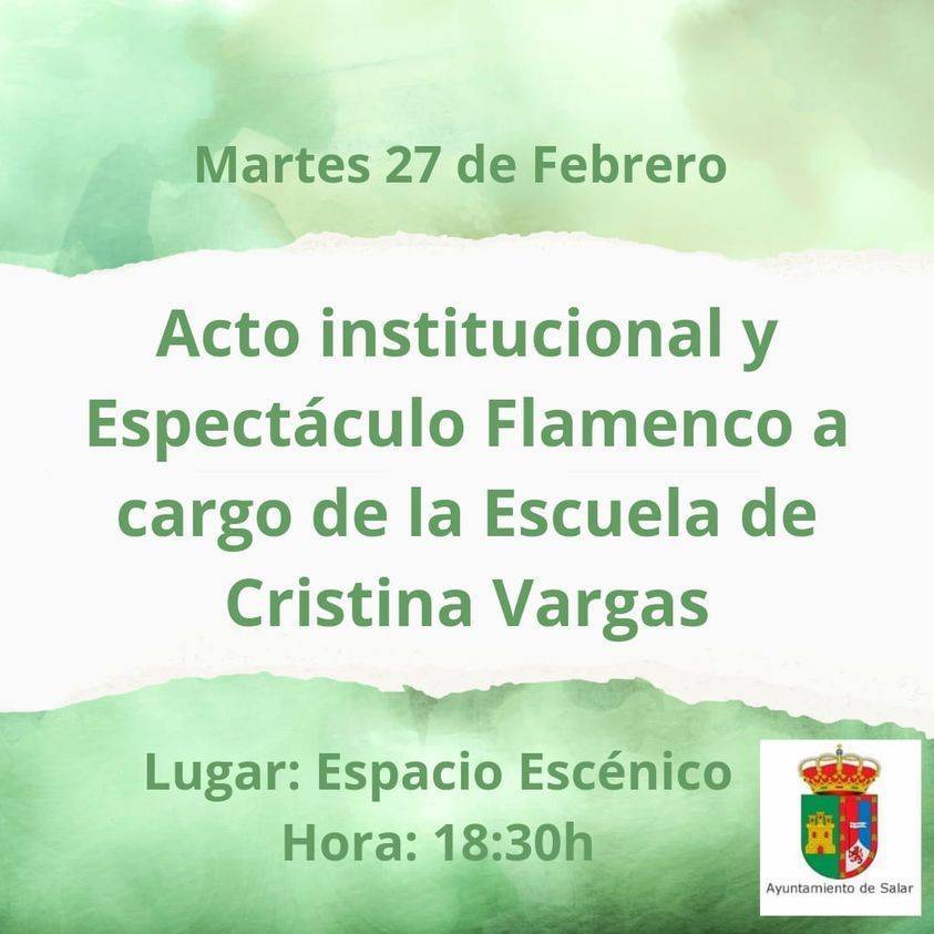 Acto institucional y espectáculo flamenco (2024) - Salar (Granada)