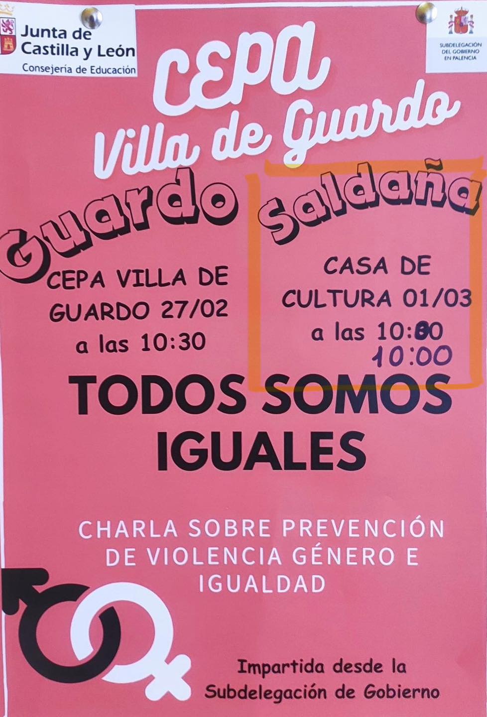 Charla sobre la prevención de violencia de género e igualdad (2024) - Saldaña (Palencia)