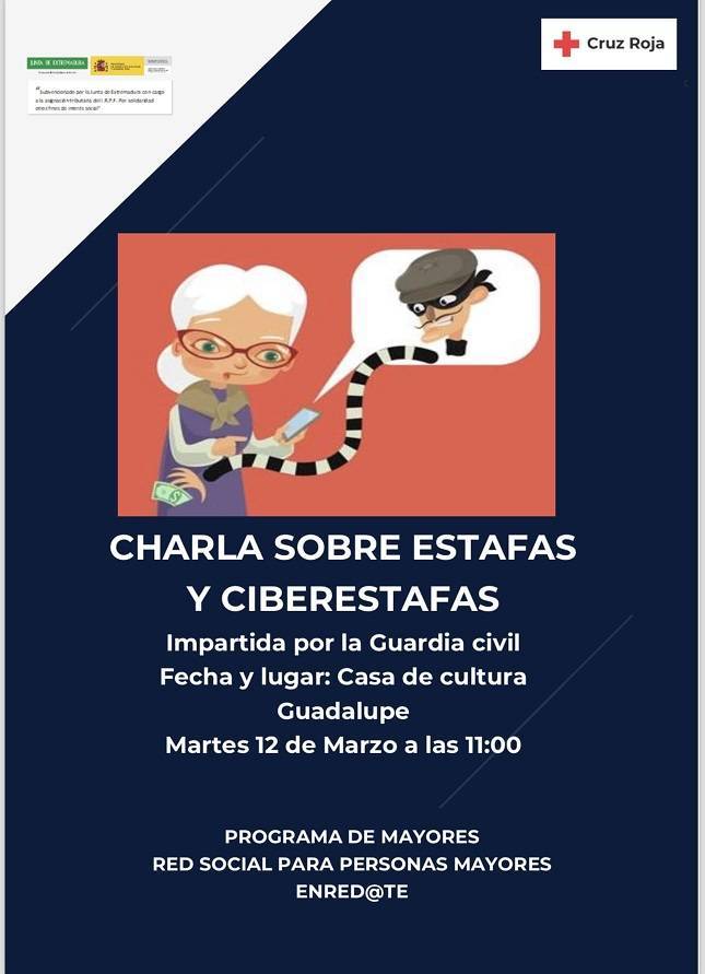 Charla sobre estafas y ciberestafas (2024) - Guadalupe (Cáceres)