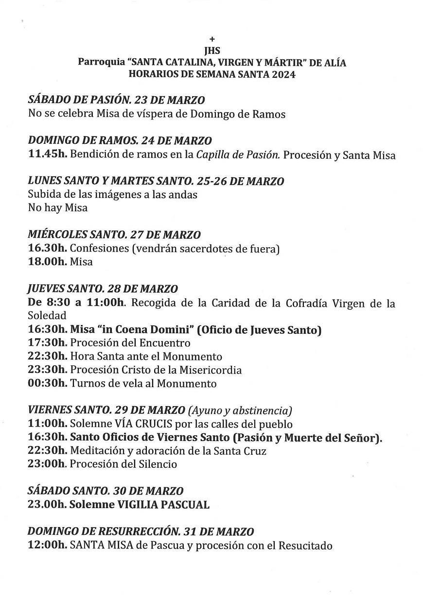 Semana Santa (2024) - Alía (Cáceres)