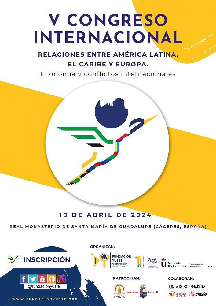 V Congreso Internacional de Relaciones entre América Latina, El Caribe y Europa - Guadalupe (Cáceres)
