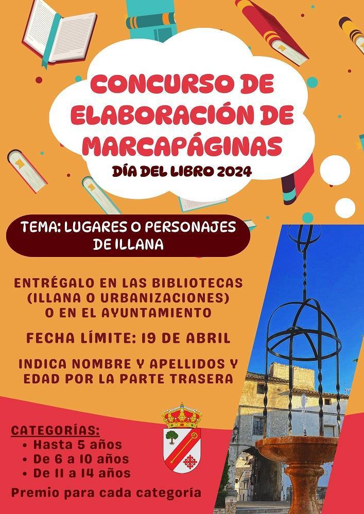 Concurso de elaboración de marcapáginas (2024) - Illana (Guadalajara)