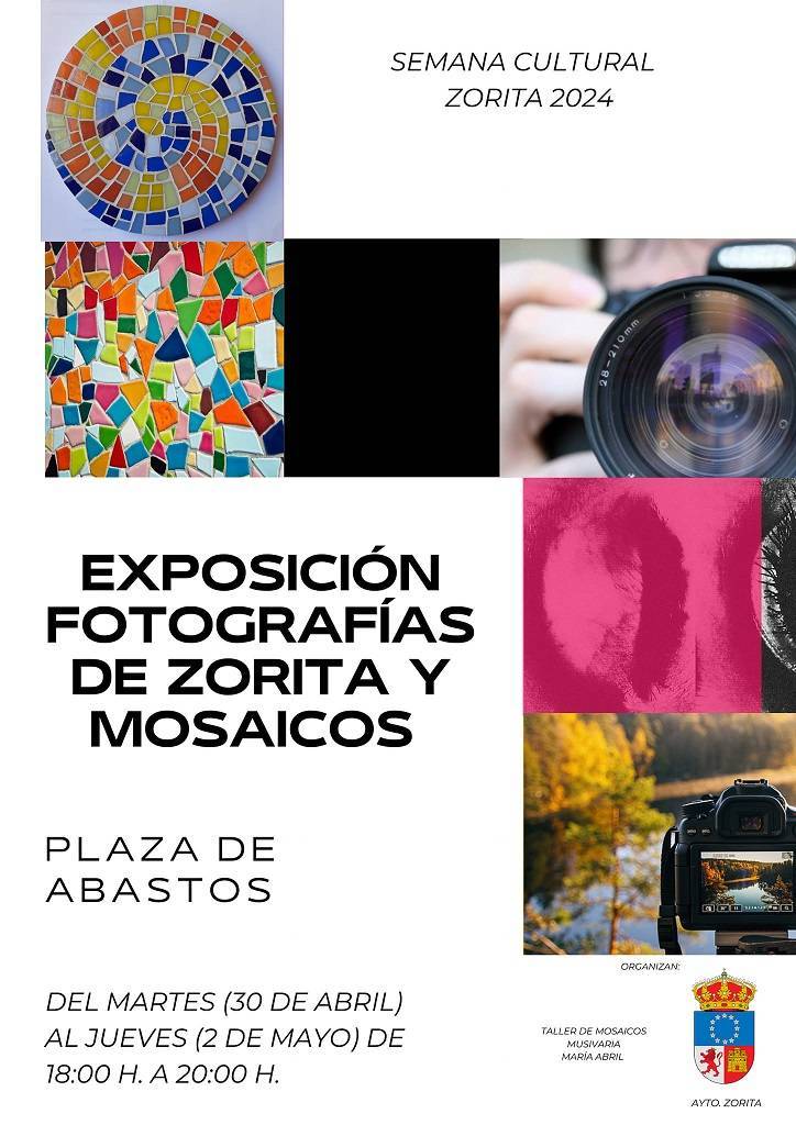 Exposición de fotografías de Zorita y mosaicos (2024) - Zorita (Cáceres)