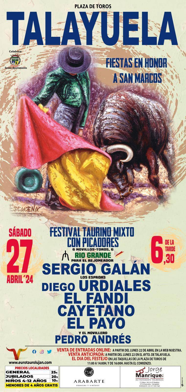 Festival taurino mixto con picadores (2024) - Talayuela (Cáceres)