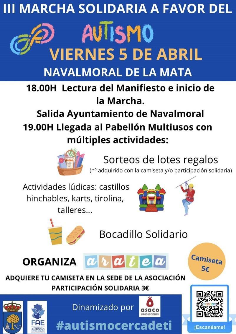 III Marcha Solidaria a Favor del Autismo - Navalmoral de la Mata (Cáceres)