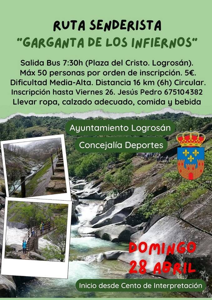 Ruta senderista a la Garganta de los Infiernos (2024) - Logrosán (Cáceres)
