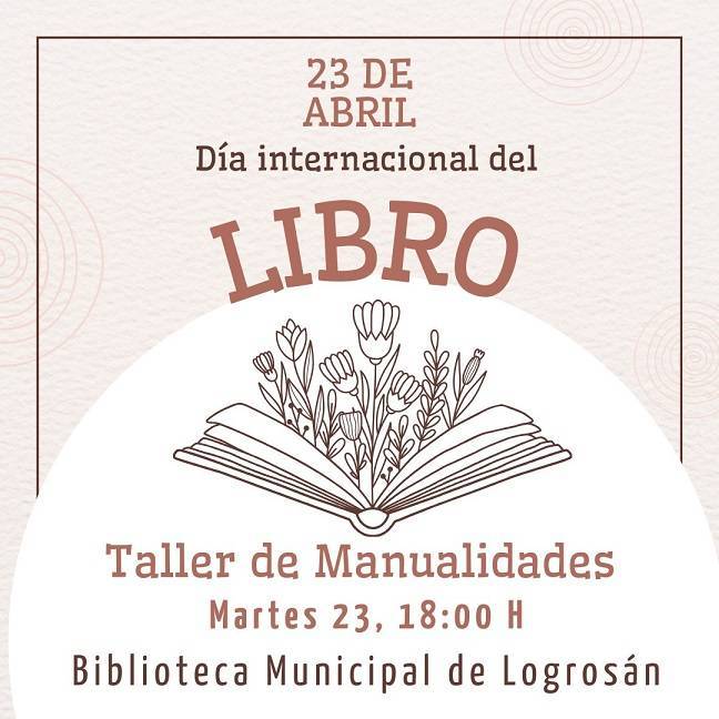 Taller de manualidades para el Día del Libro (2024) - Logrosán (Cáceres)