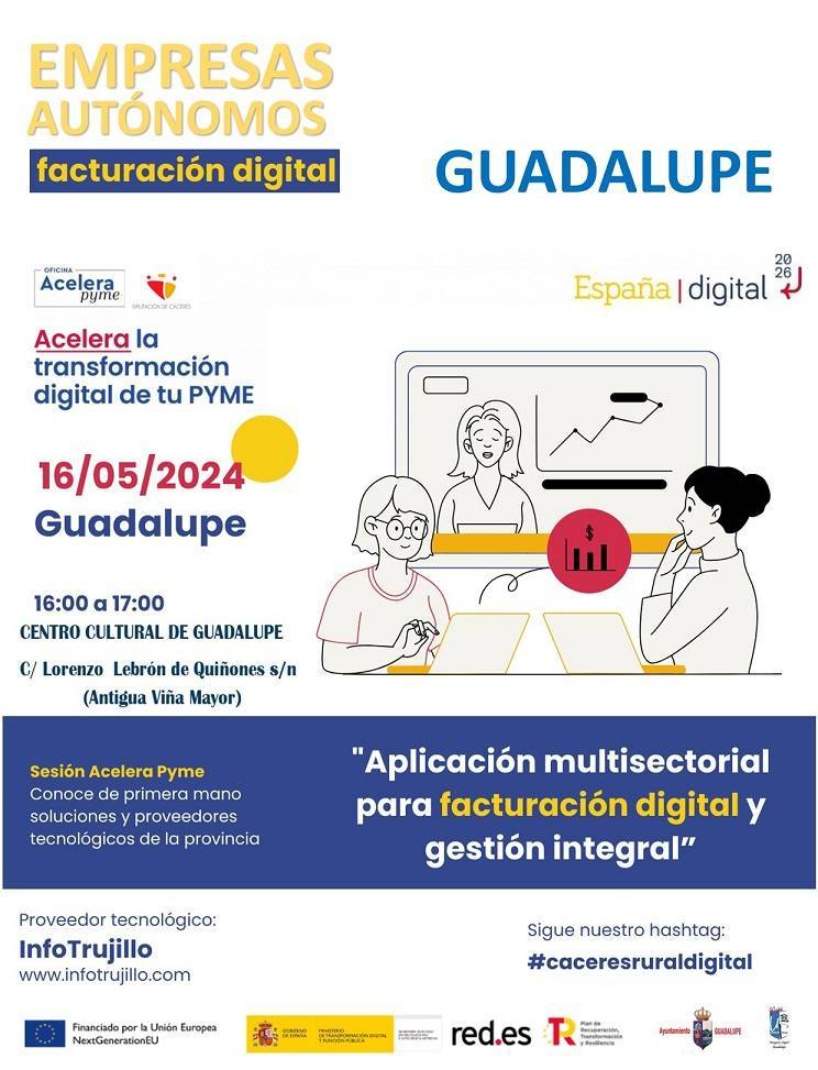 Aplicación multisectorial para facturación digital y gestión integral (2024) - Guadalupe (Cáceres)