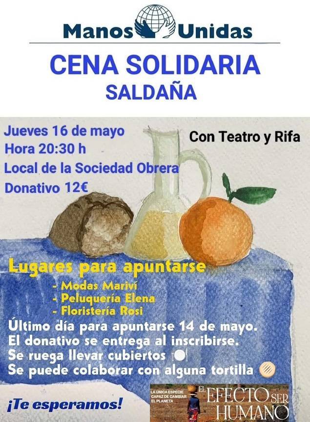 Cena solidaria de Manos Unidas (2024) - Saldaña (Palencia)