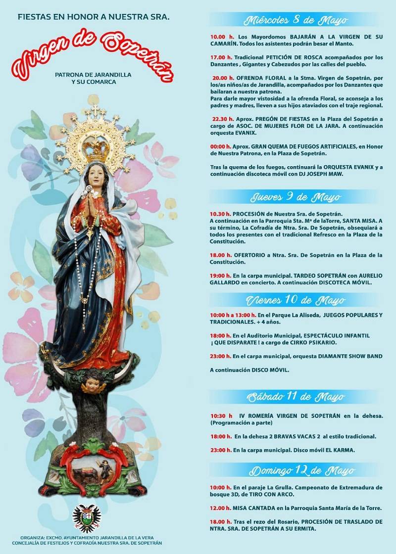 Fiestas en honor a la Virgen de Sopetrán (2024) - Jarandilla de la Vera (Cáceres)