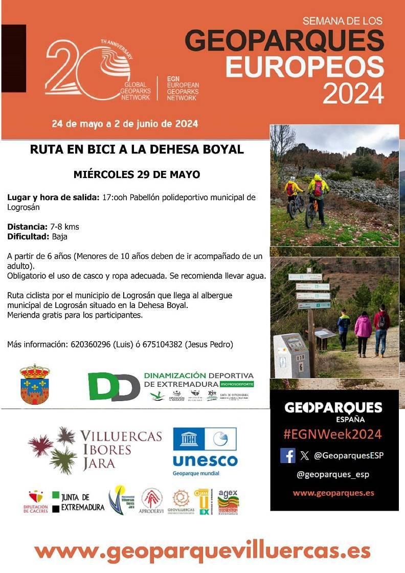 Ruta en bici a la Dehesa Boyal (2024) - Logrosán (Cáceres)