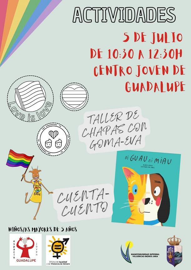 Cuentacuento y taller de chapas con goma eva (2024) - Guadalupe (Cáceres)