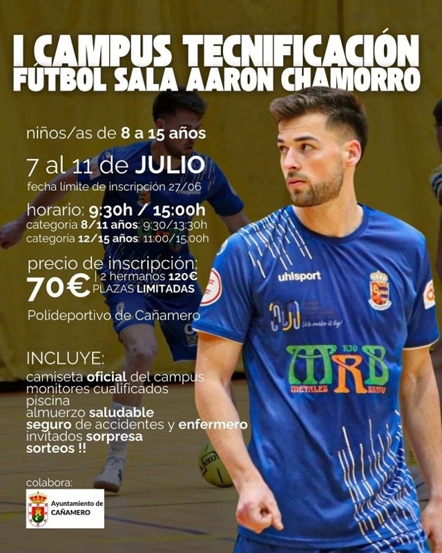 I Campus de Tecnificación de Fútbol Sala Aarón Chamorro - Cañamero (Cáceres)