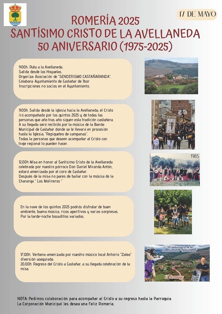 Romería del Santísimo Cristo de la Avellaneda (2025) - Castañar de Ibor (Cáceres)