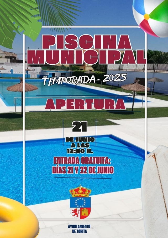 Apertura de la piscina municipal (2025) - Zorita (Cáceres)