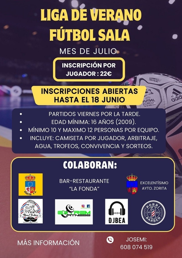 Liga de verano de fútbol sala (2025) - Zorita (Cáceres)