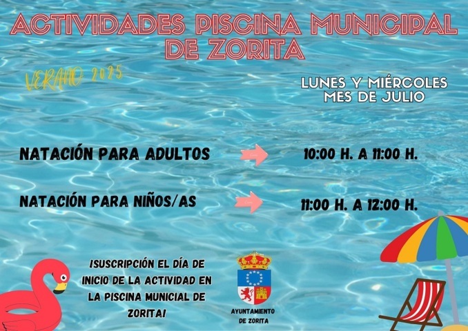Natación para adultos y niños/as (2025) - Zorita (Cáceres)