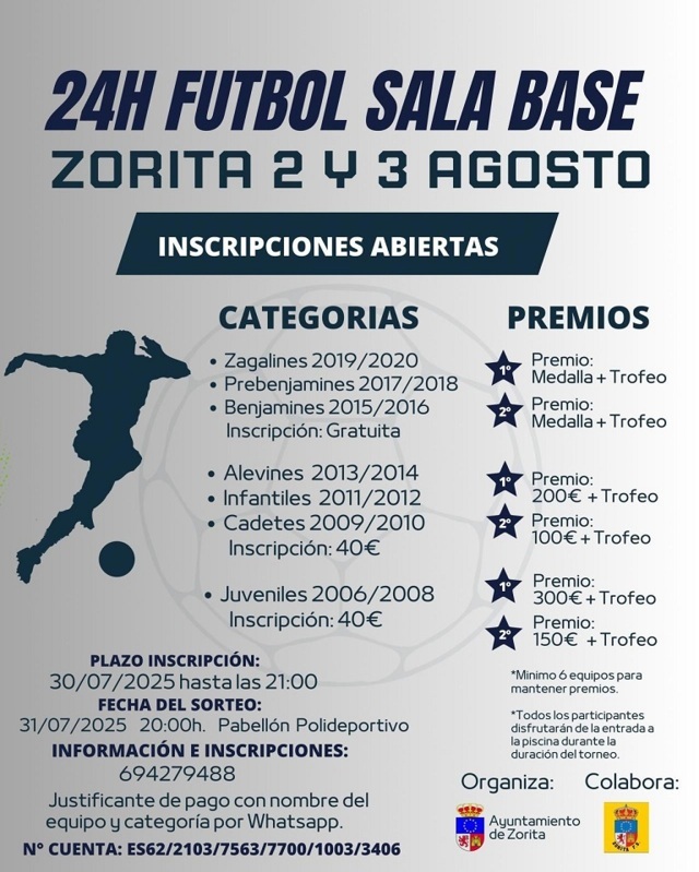 24 horas de fútbol sala (2025) - Zorita (Cáceres)