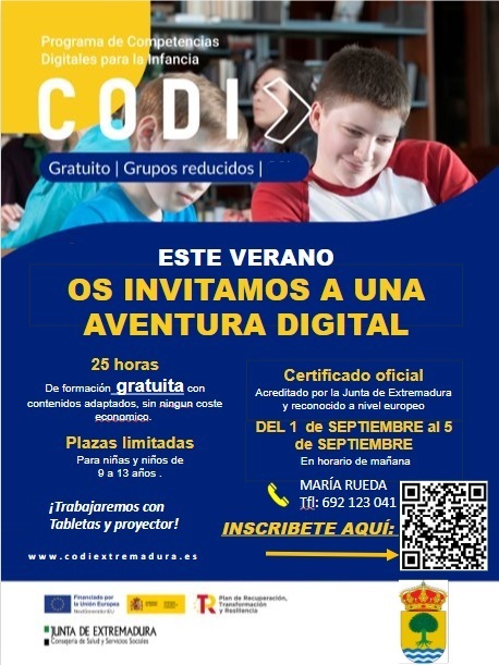 Curso de competencias digitales para la infancia (2025) - Castañar de Ibor (Cáceres)