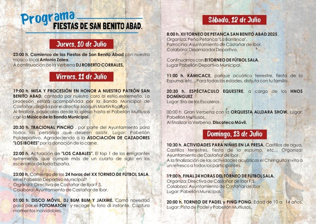 Fiestas de San Benito Abad (2025) - Castañar de Ibor (Cáceres) 2