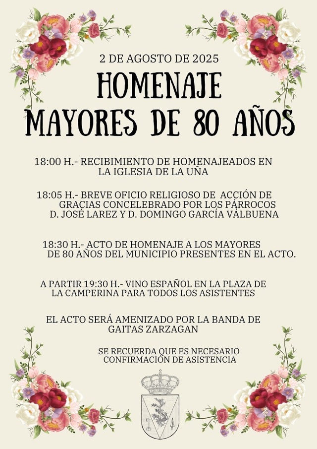 Homenaje a los mayores de 80 años (2025) - Acebedo (León)