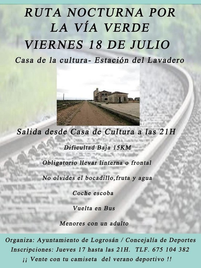 Ruta nocturna por la Vía Verde (2025) - Logrosán (Cáceres)