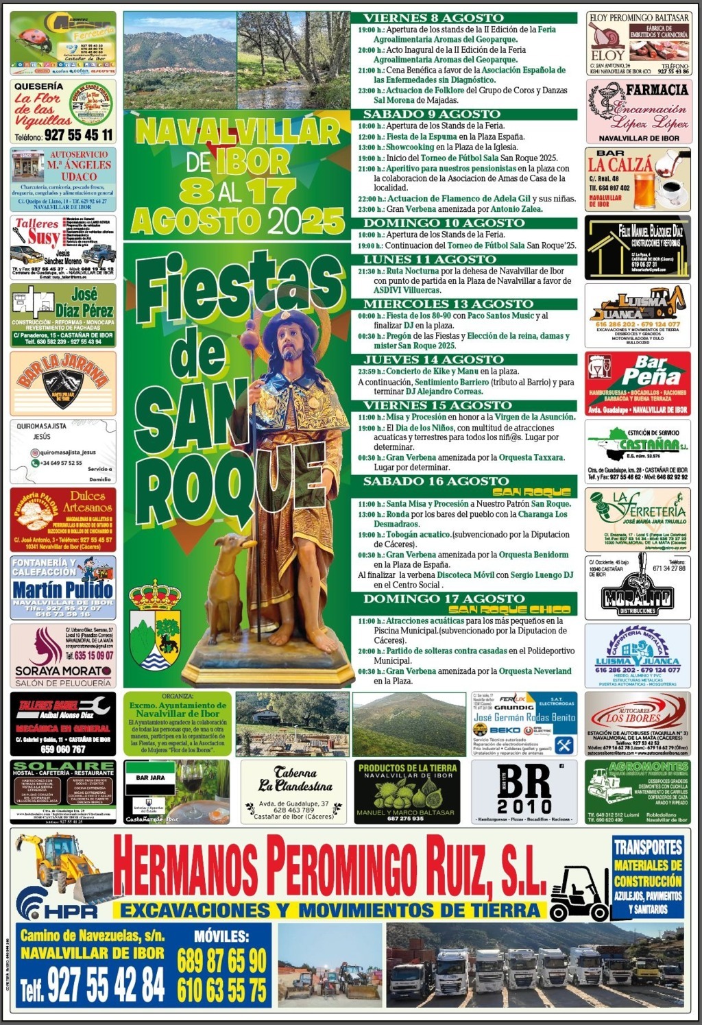 Fiestas de San Roque (2025) - Navalvillar de Ibor (Cáceres)