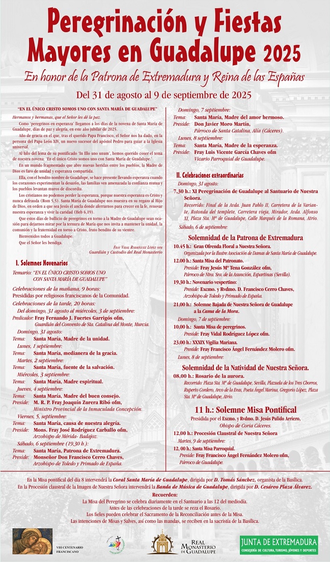 Peregrinación y fiestas mayores (2025) - Guadalupe (Cáceres) 2