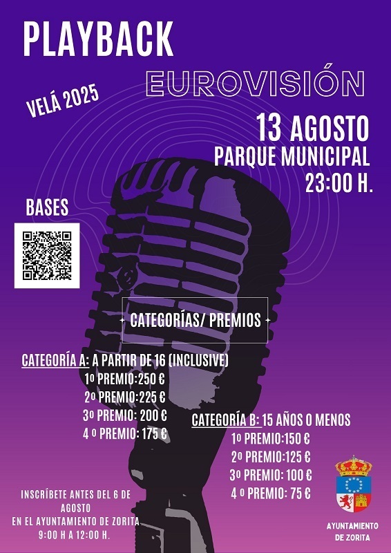 Playback Eurovisión Velá (2025) - Zorita (Cáceres)