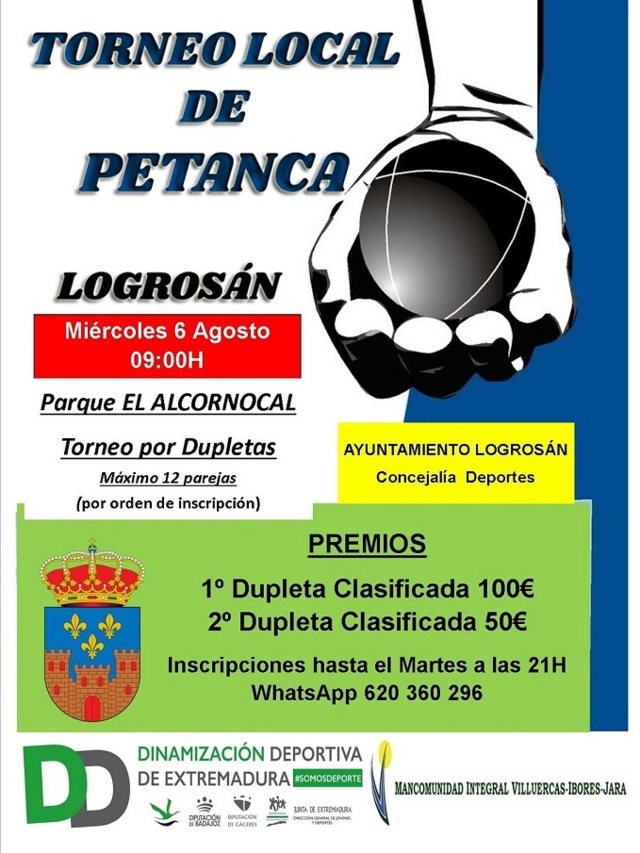 Torneo local de petanca (agosto 2025) - Logrosán (Cáceres)