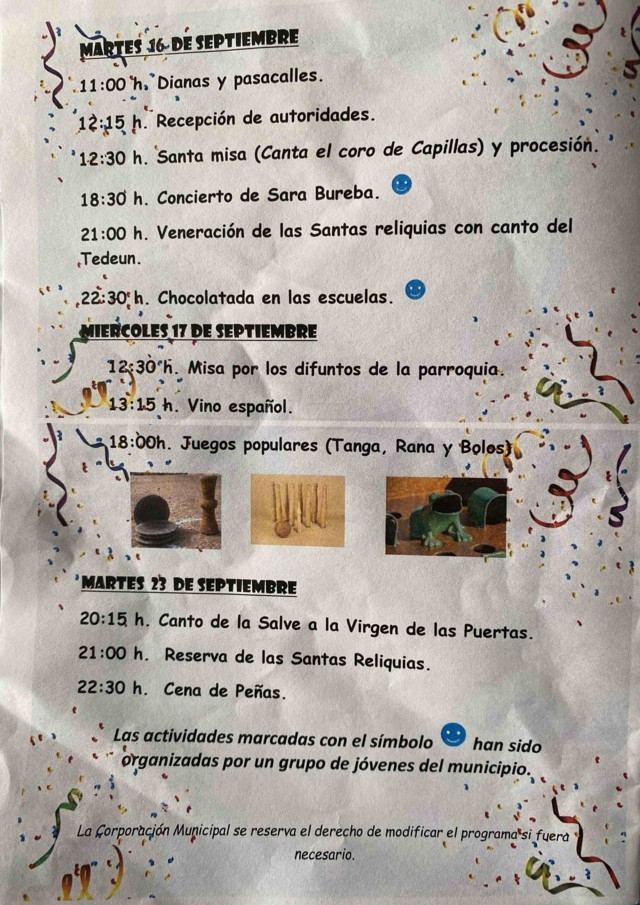 Fiestas de las Santas Reliquias (2025) - Capillas (Palencia) 4