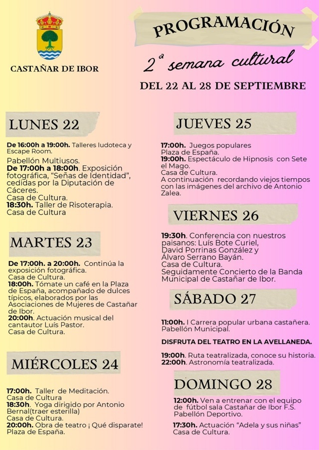 II Semana Cultural - Castañar de Ibor (Cáceres)