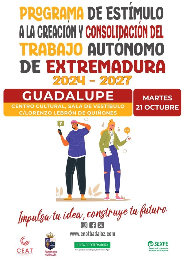 Jornada informativa y de asesoramiento del trabajo autónomo (2025) - Guadalupe (Cáceres)
