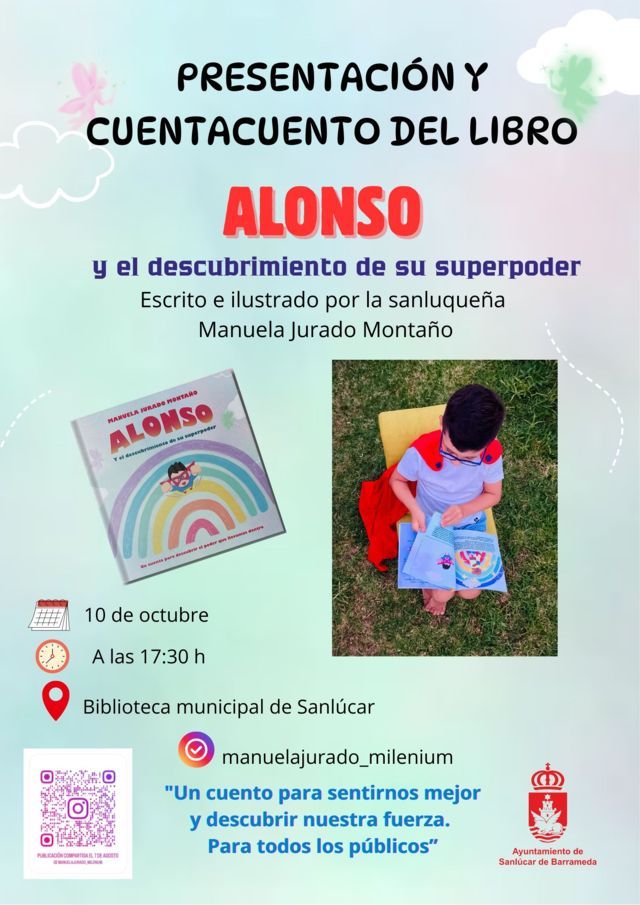 Presentación del libro 'Alonso y el descubrimiento de su superpoder' (2025) - Sanlúcar de Barrameda (Cádiz)