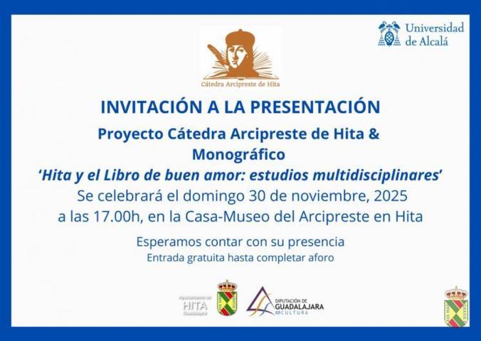 Presentación del libro 'Hita y el libro de buen amor estudios multidisciplinares' (2025) - Hita (Guadalajara)