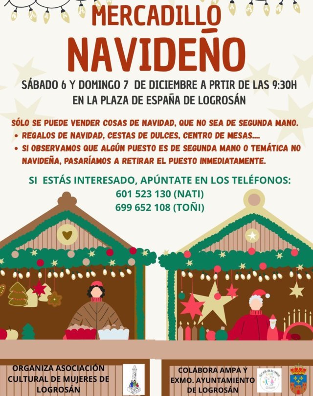Mercadillo navideño (2025) - Logrosán (Cáceres)